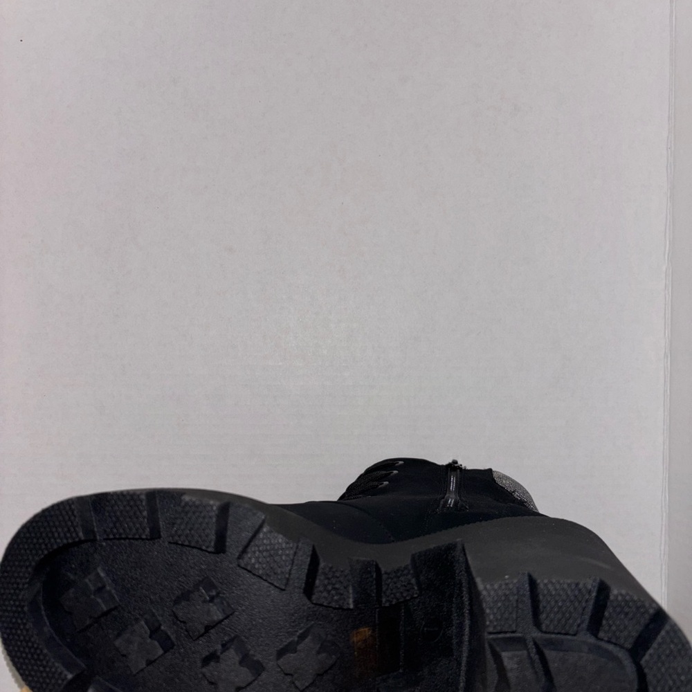 Black Lace-Up Women's Boots